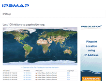 Tablet Screenshot of ip2map.com